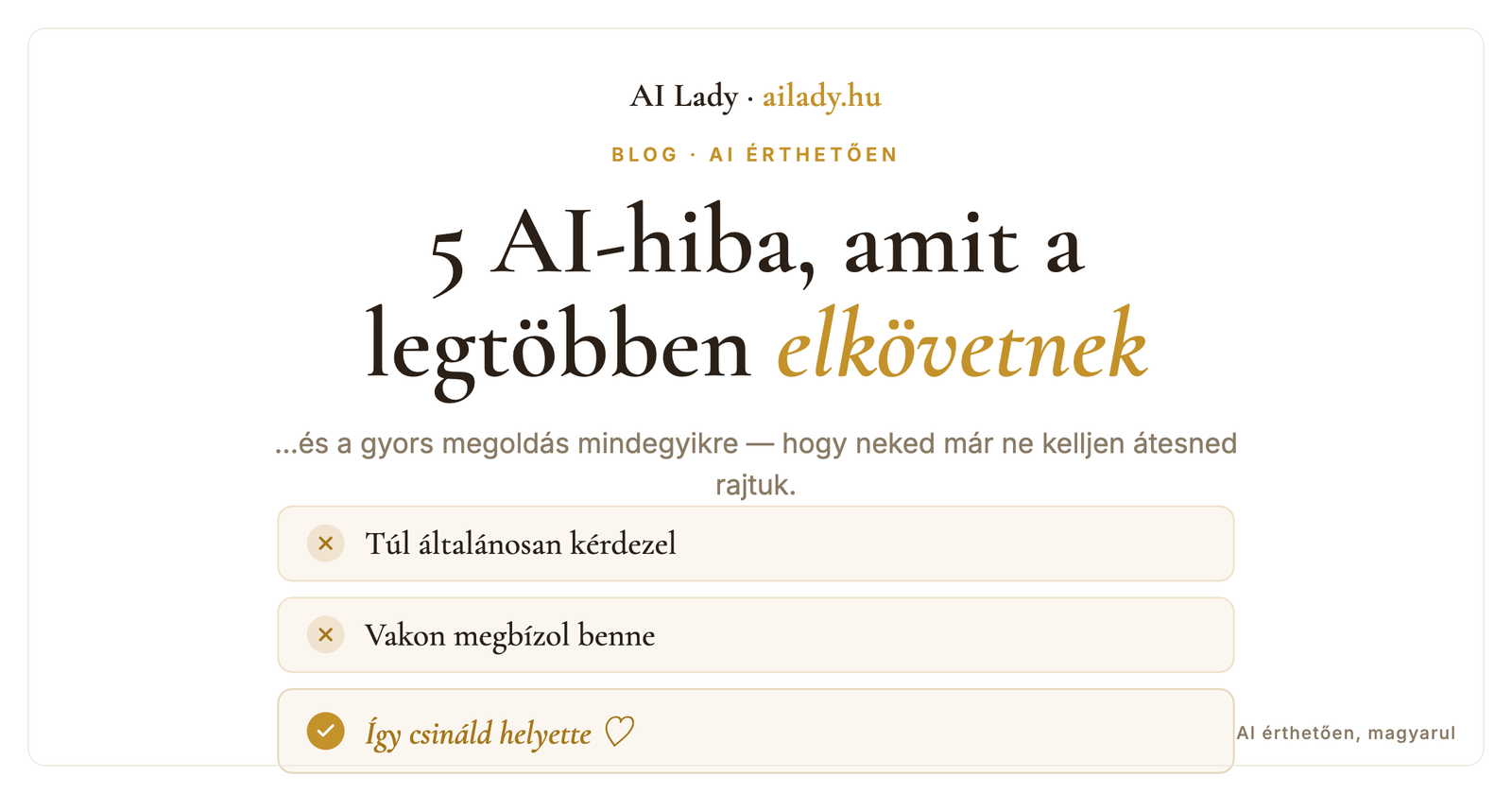 5 AI-hiba, amit a legtöbben elkövetnek