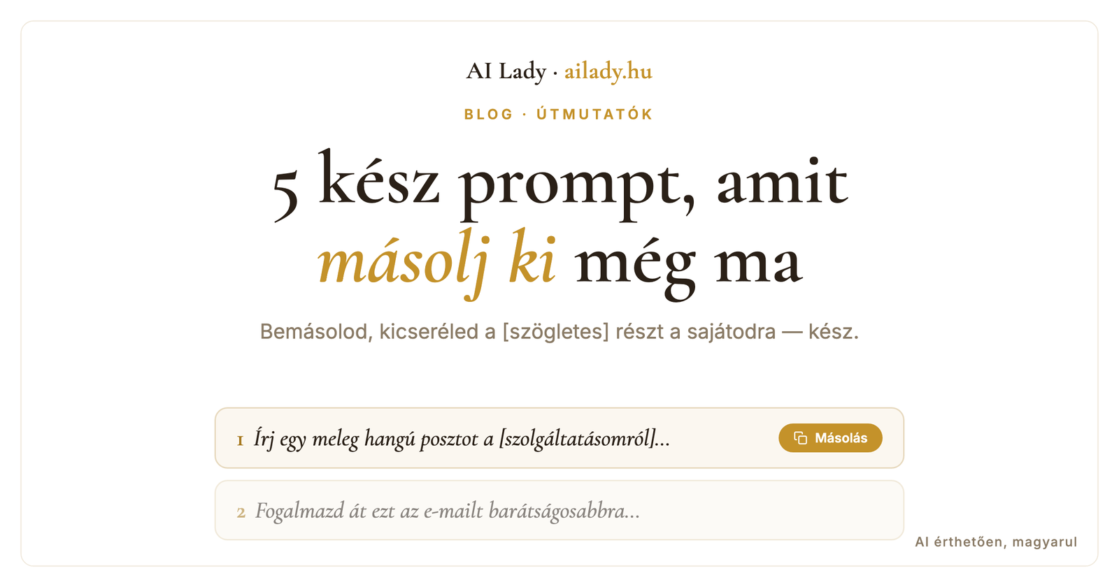 5 kész prompt, amit másolj ki és használj még ma