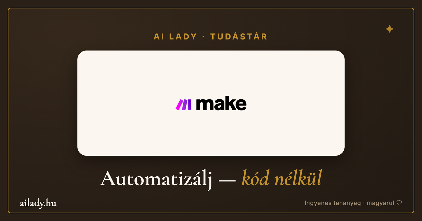 Make.com — érthetően, magyarul