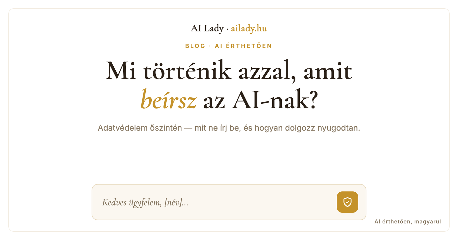 Mi történik azzal, amit beírsz az AI-nak?